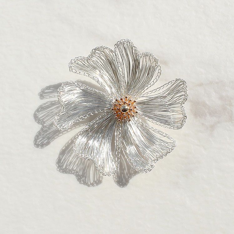 ダブルフラワーモチーフブローチ詳細情報｜アクセサリー・腕時計