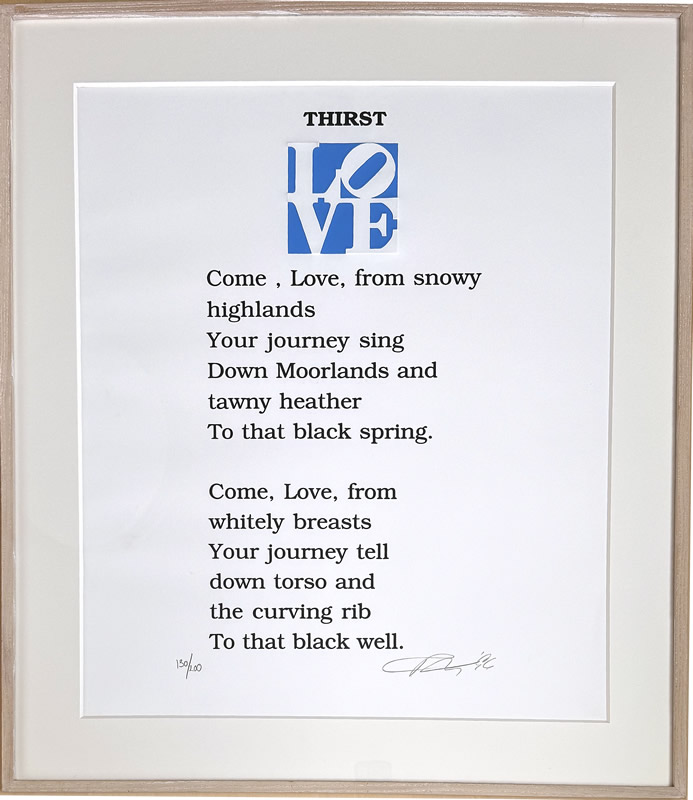 ロバート・インディアナ「The Book of Love」よりBlue/絵画販売