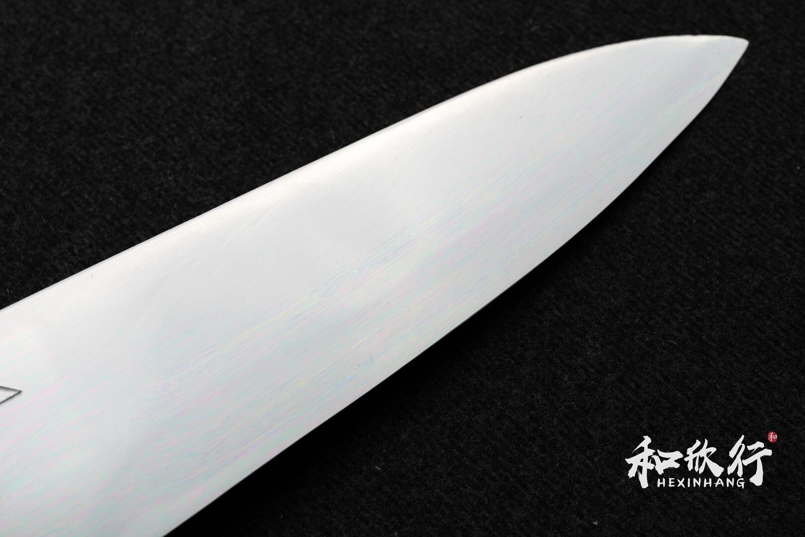 山本刃劍- 英Sakai Hide ｜白一鋼本霞鏡面和牛刀240mm