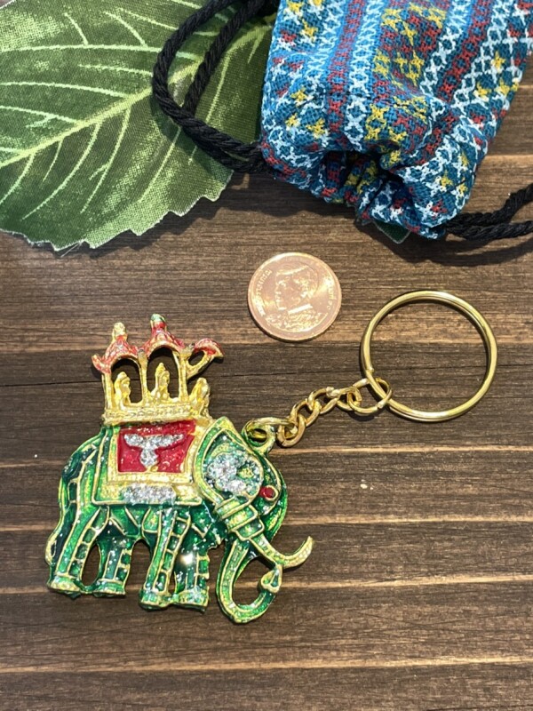 タイ 幸運の象お守り 健康運グリーン - お守り屋さん本店は世界の