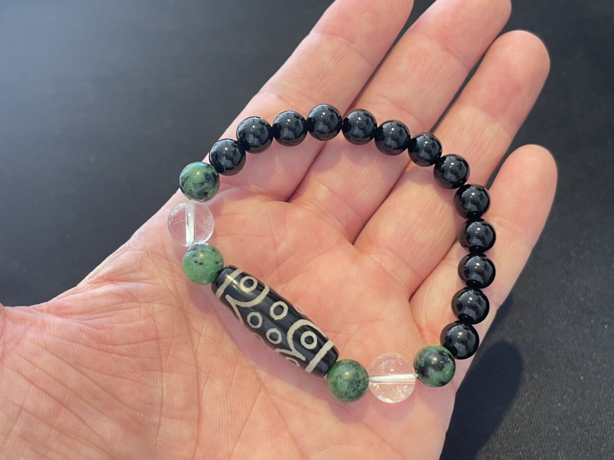 大願成就！心身共に前向きとなり困難を克服！十五眼天珠ブレスレット