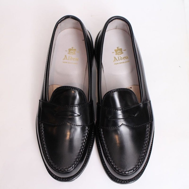 ALDEN オールデン 987 7E 黒 ペニーローファー シェルコードバン VAN