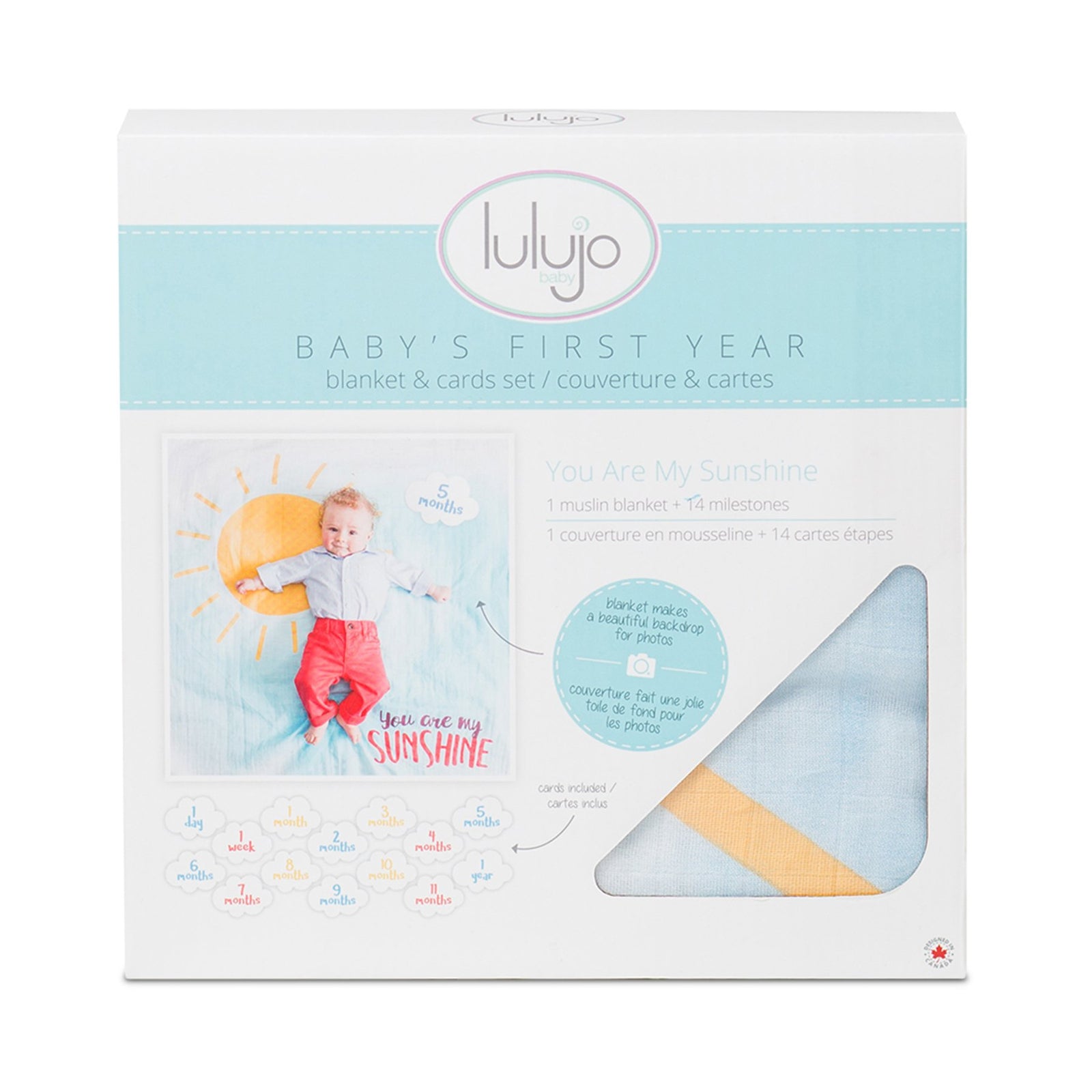 lulujo] マイルストーンカードセット／You Are My Sunshine