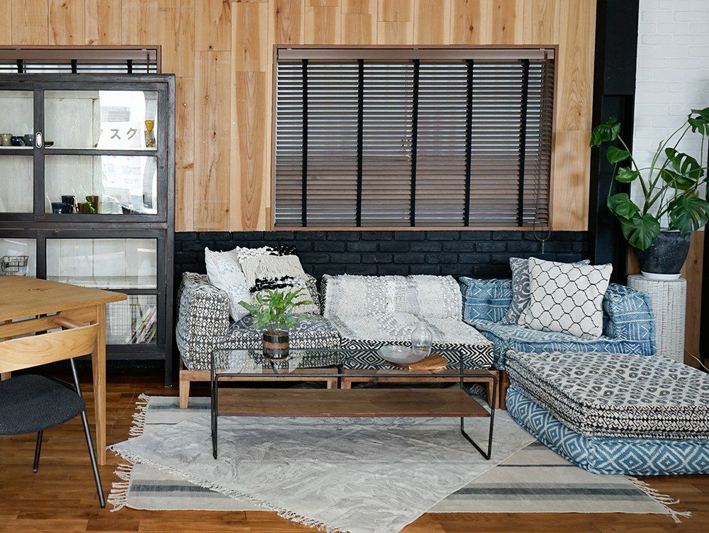 送料無料】ブロック マルチ ソファ コーナー ジオ グレー - a.depeche