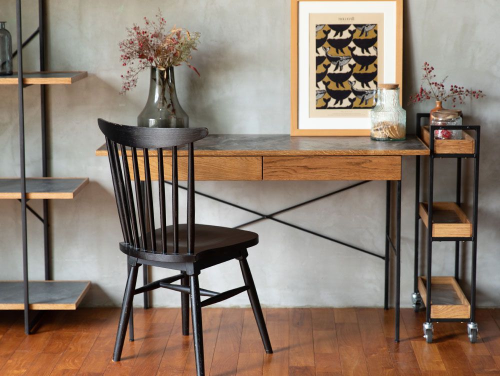 送料無料】ポル デスク 900 ワイド マットブラック | 家具・インテリア