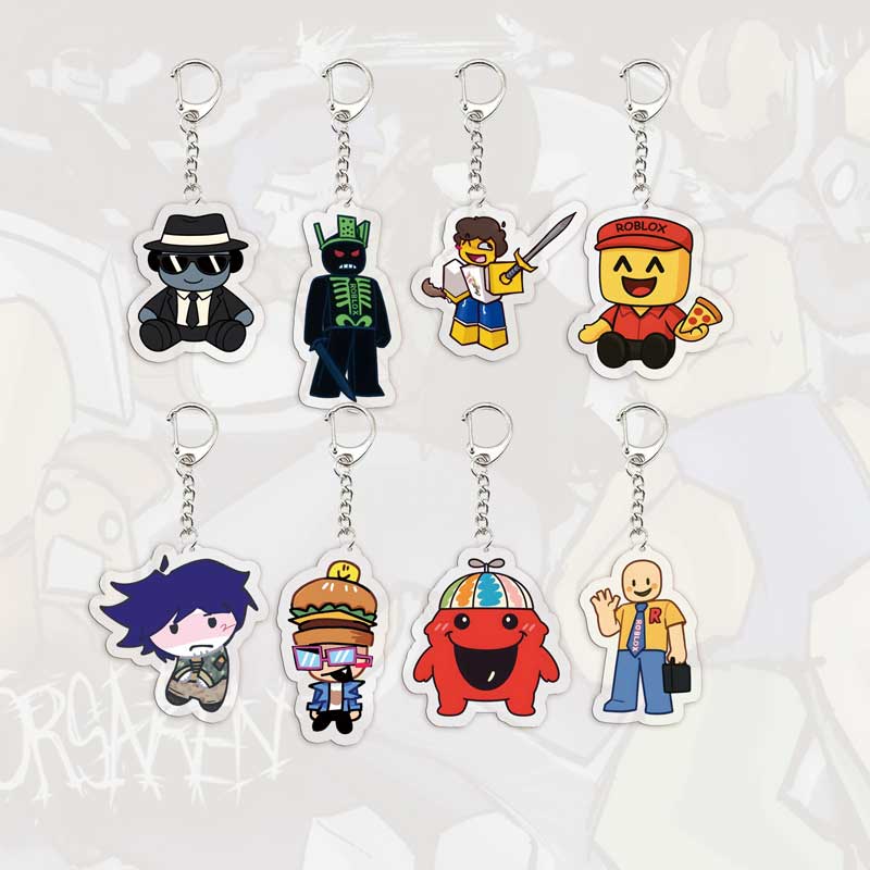 Acrylic Forsaken Keychains HOT Game Guest 1337 Noob Shedletsky