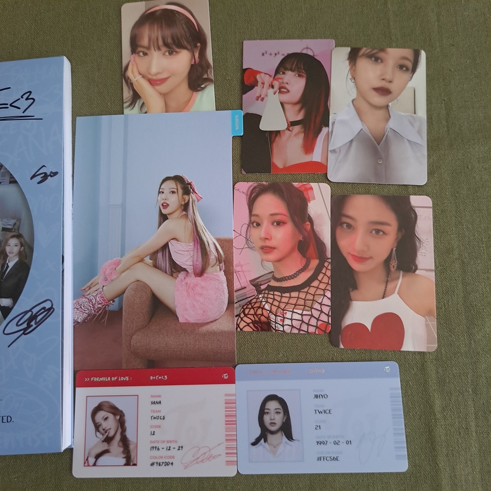 手書き TWICE 直筆サイン入り Formula of Love 2021 CD+フォトブック K