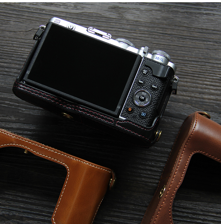 Molympus-カメラケース,E-P7 ° PUレザーケース,ハーフボディカメラ用