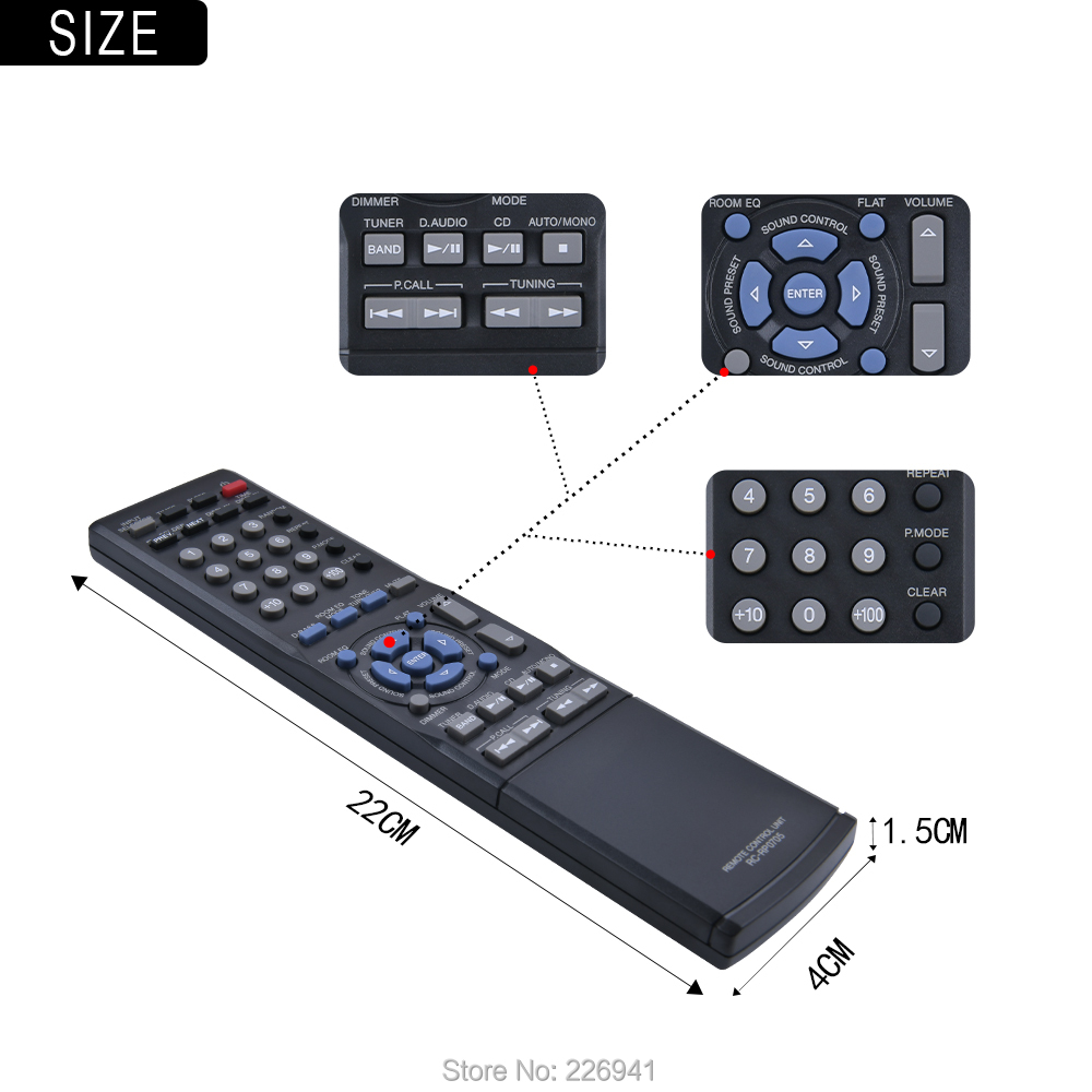 ケンウッド用リモコン,RC-RP0705 R-K711 s0912529,コンパクトhifi