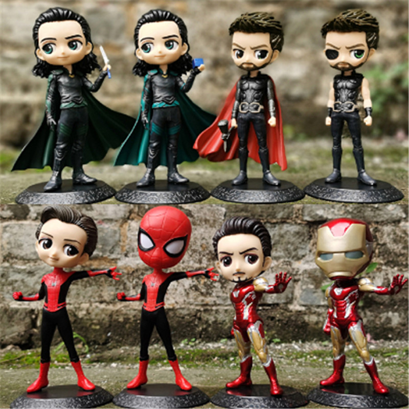 Q posket 15cm Marvel Avengers Endgame Spiderman Iron Man Captain