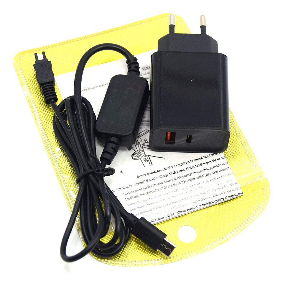 充電器とバッテリーアダプターケーブル,pd充電器,AC-L200,l200c,l200d