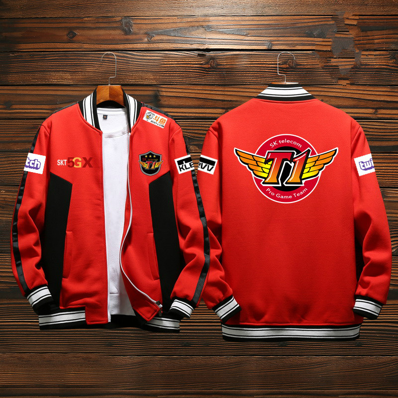 Skt Team Game Uniforms Men's Baseball Uniform Jacket Game LOL