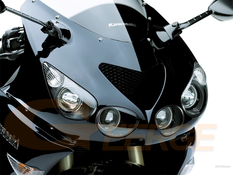 For Kawasaki Ninja ZX14 Zx14r ZZR1400 Multi Color RGB LED Angel