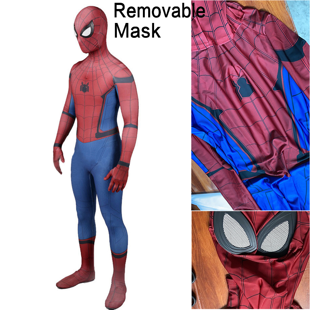 トム・ホランド ホームカミング スパイダーマン コスプレ衣装 3D