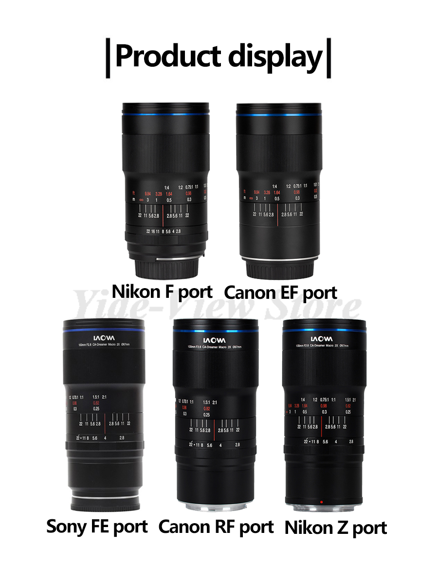 Laowa 100mm F2.8 CA-Dreamer Macro 2X Full Frame Lens for Canon