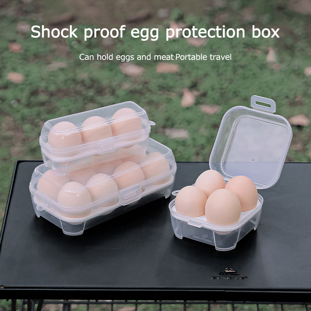 3/4/8 Grids Eggs Box Case Shockproof Egg Holder Kitchen Container