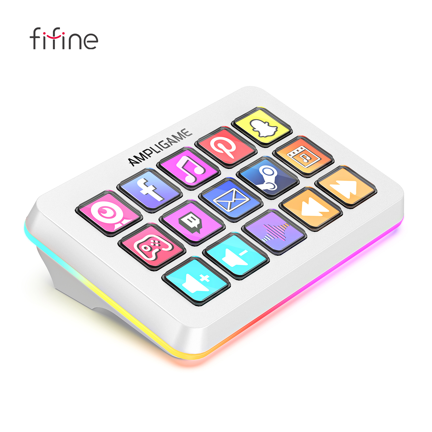 FIFINE D6 マクロ ストリーム コントローラー アプリ起動アクション