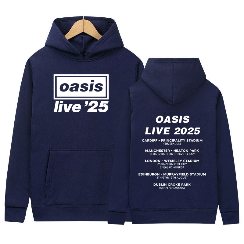 2025 O-Oasis Live 25 Tour Print Hoodie Men's Retro Long Sleeve