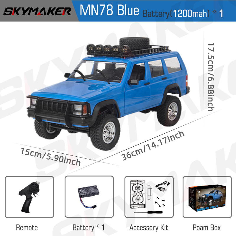 MN78 1:12 Full Scale MN Model RTR Version RC Car 2.4G 4WD 280