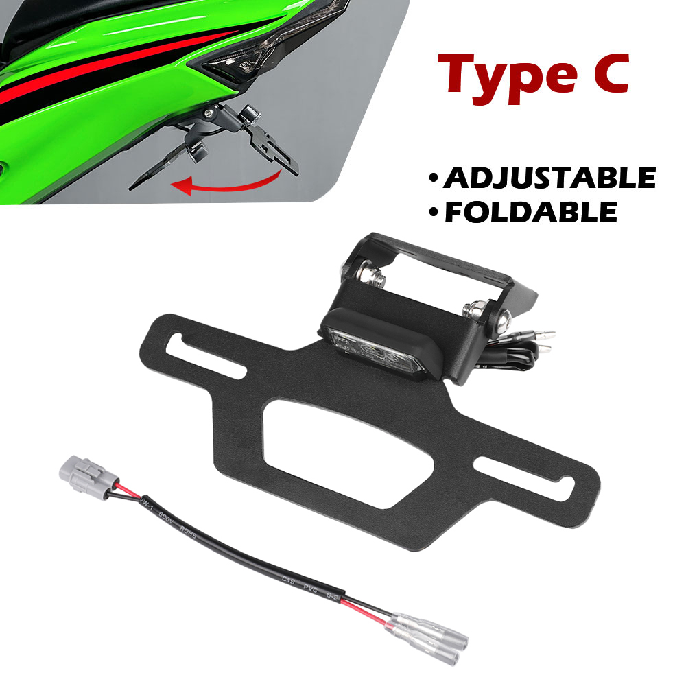 2024 忍者隠しオートバイナンバープレートホルダーカワサキニンジャ