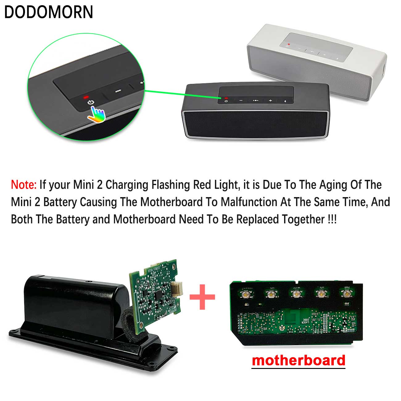 DODOMORN 080841 Board MotherBoard Battery For BOSE Soundlink Mini
