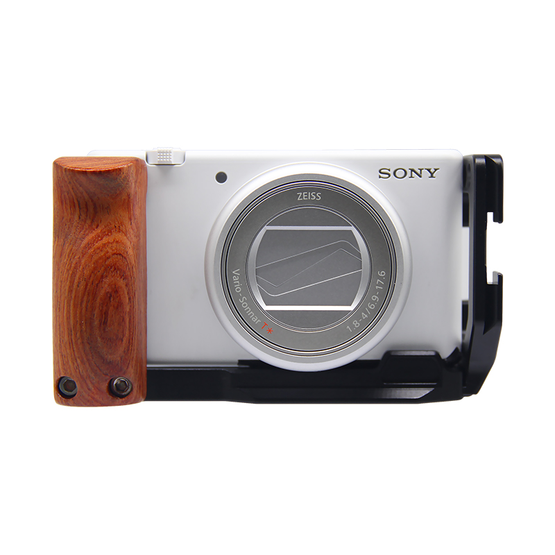 for ZV1/ZV1II /ZV1F Camera Vlog Rig L-Shape Wooden Grip with Cold