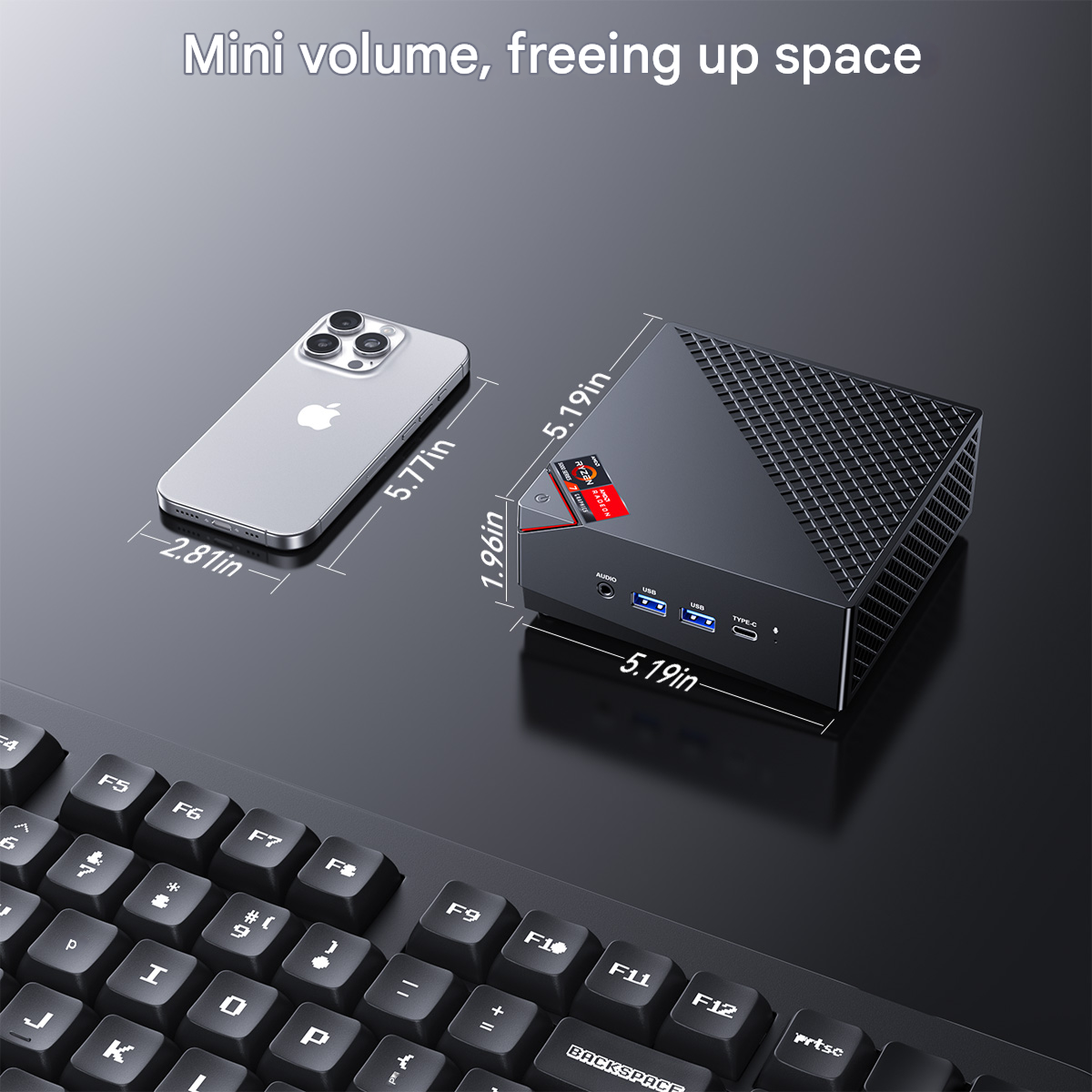 MINI PC AMD Ryzen 7 5825U 16/32GB RAM 512GB SSD Windows 11 Pro