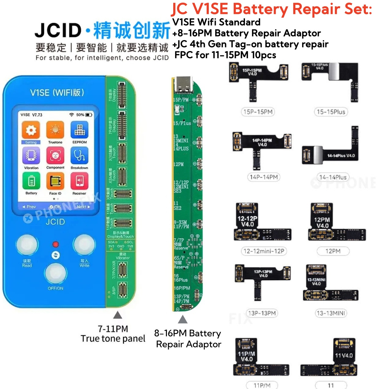 JCID V1S JC V1SE Wifi Phone Repair Programmer for iPhone 11 12 13