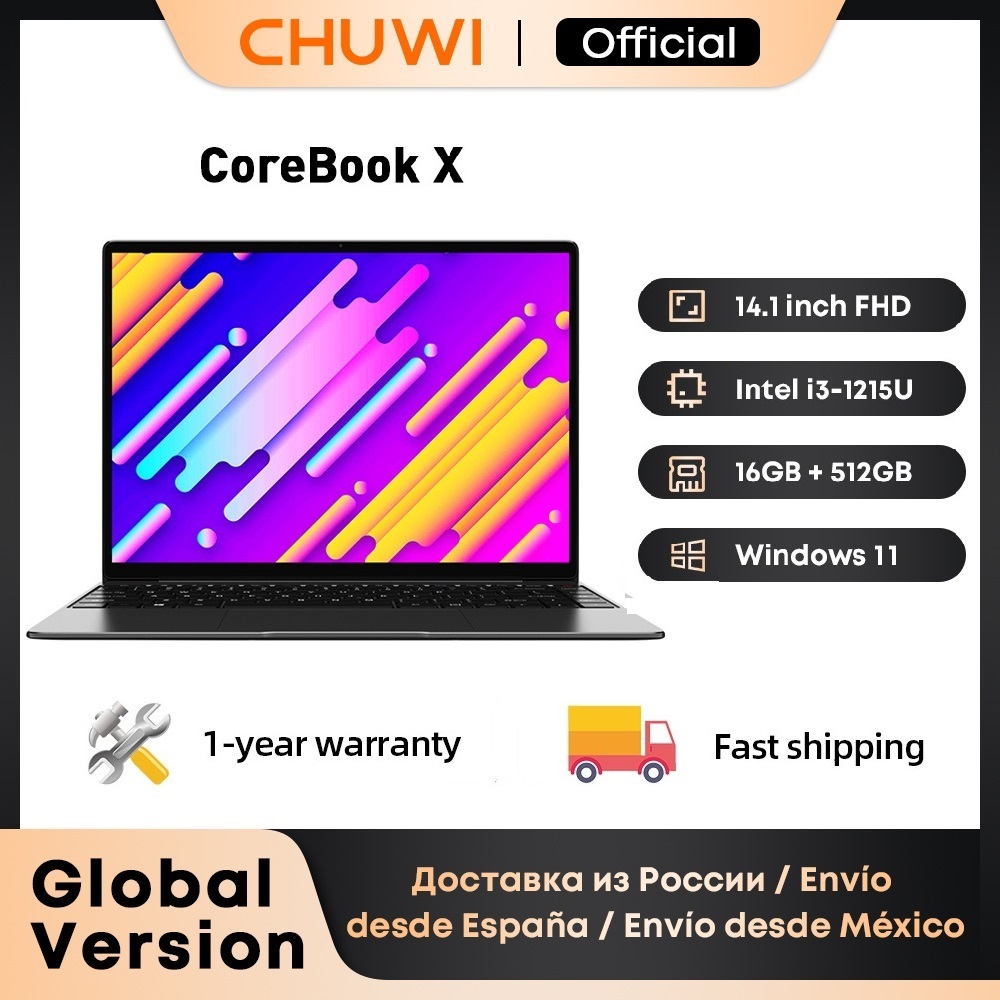 CHUWI CoreBook X Core i3 1215U Gen Gaming Laptop 14 inch 2160x1440