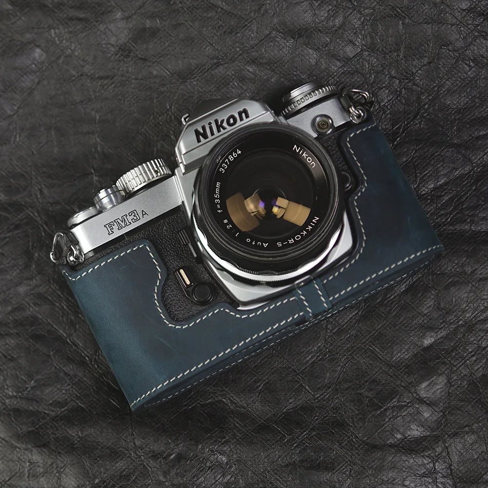 ニコンFM3Aケースフィルムカメラ本革牛革バッグレザーカメラハーフ