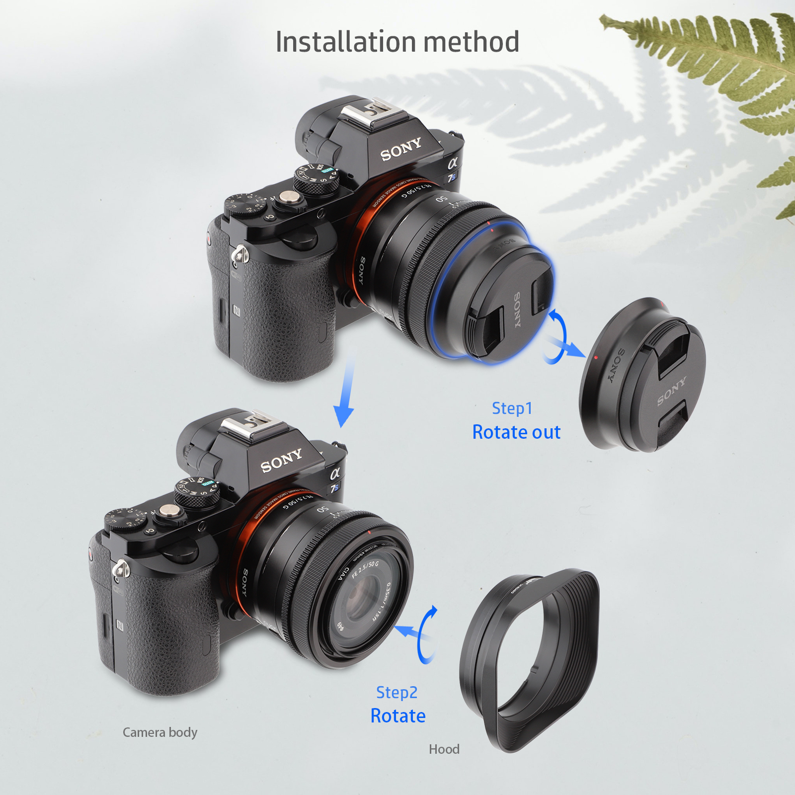 ソニー FE 40mm F2.5 G、FE 50mm F2.5 G、FE 24mm F2.8 G レンズ用