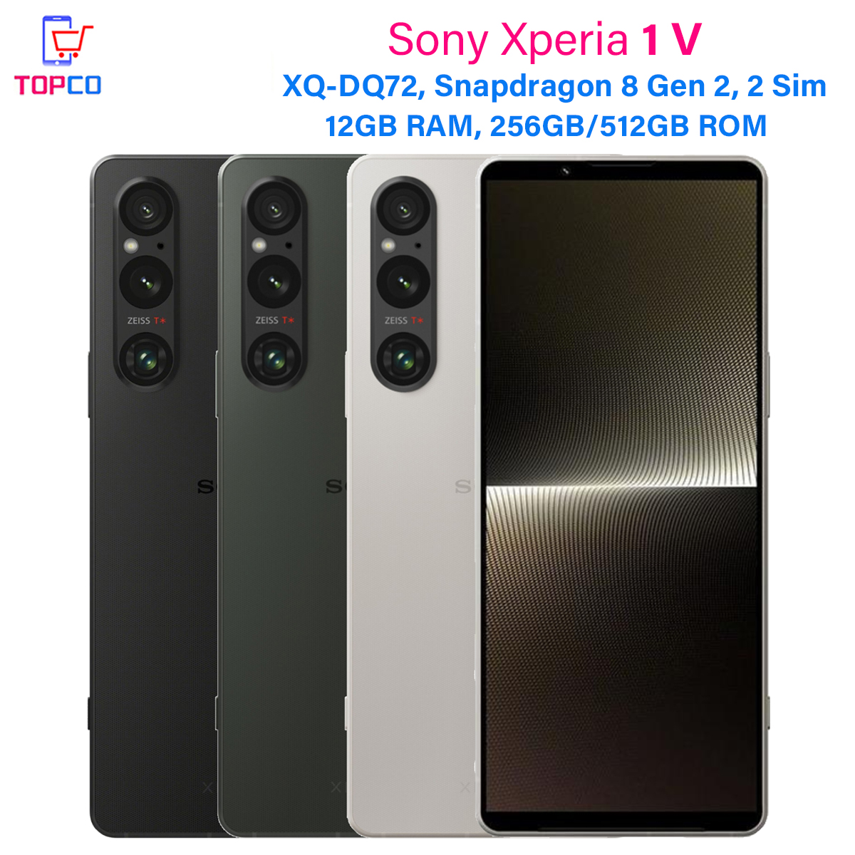 Sony Xperia 1 V 5G XQ-DQ72 256GB/512GB ROM Dual Sim 6.5
