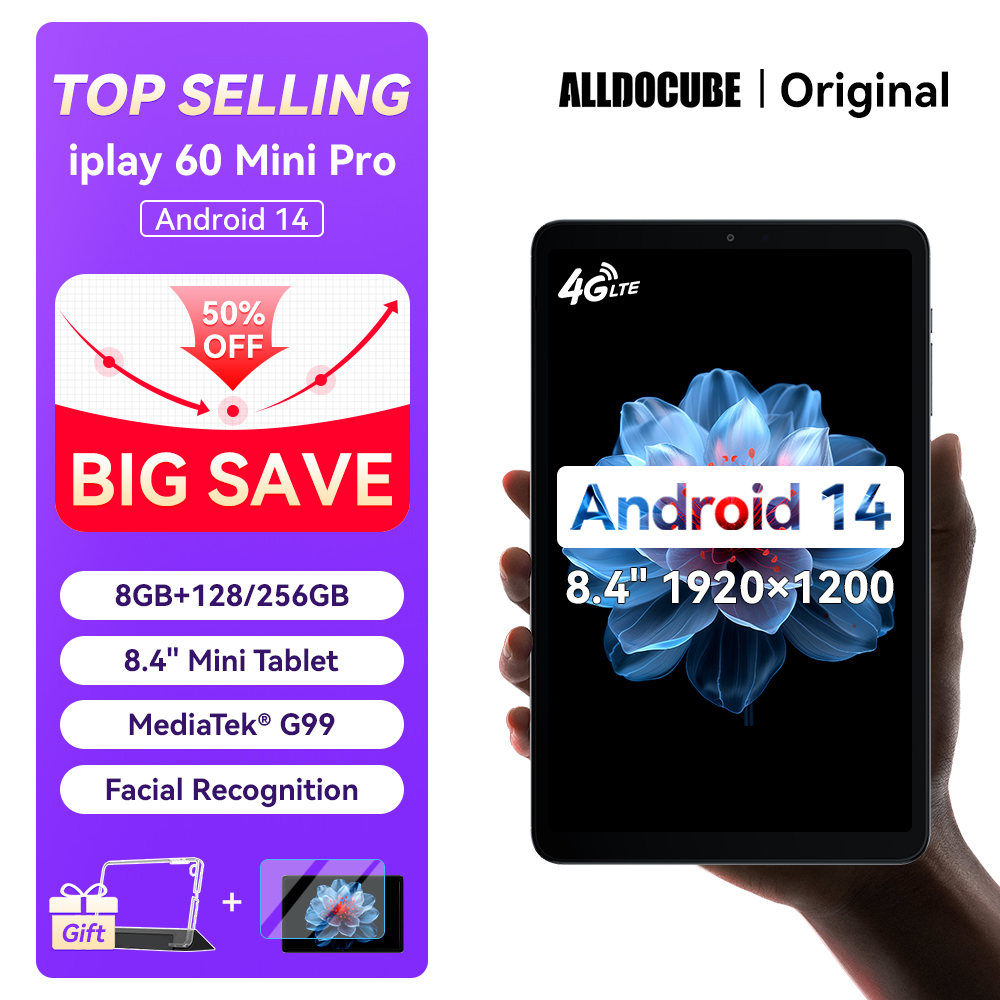 Alldocube iPlay 60 Mini Pro Tablet 8.4inch Android14 16GB(8GB+8GB