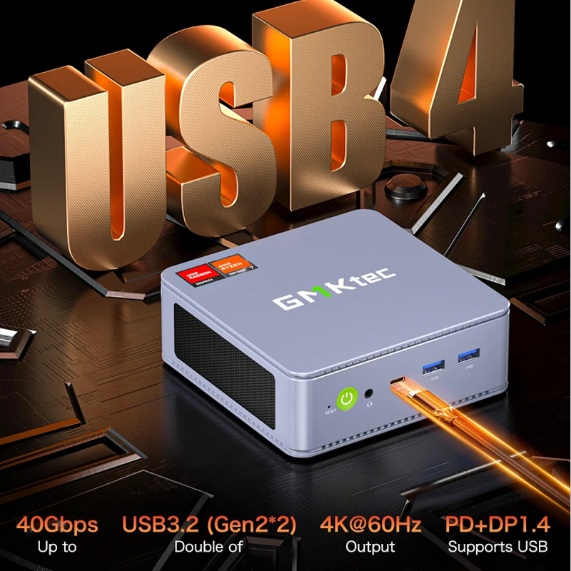 GMKtec Mini Pc GMK K6 AMD Ryzen7 R7 7840HS NUCBOX Design do