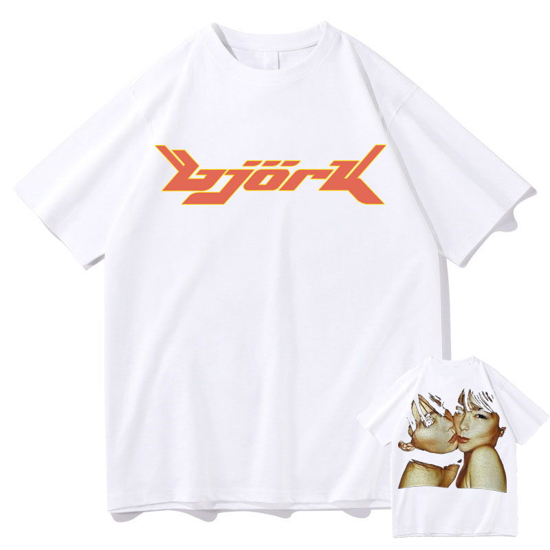 1990 Bjork Heavy Concert Vintage Tshirt Hip Hop Music Album Double