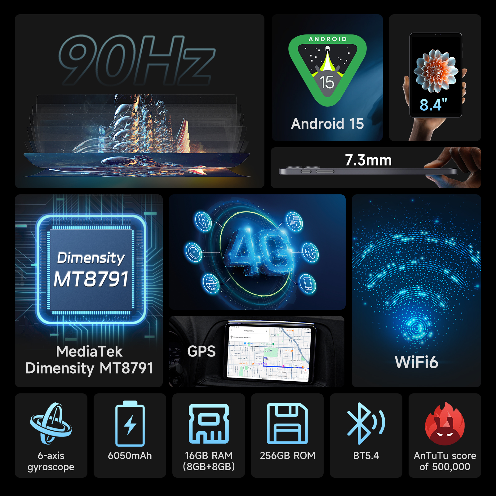 ALLDOCUBE iPlay70 mini Pro タブレット 8.4インチ 90Hzディスプレイ