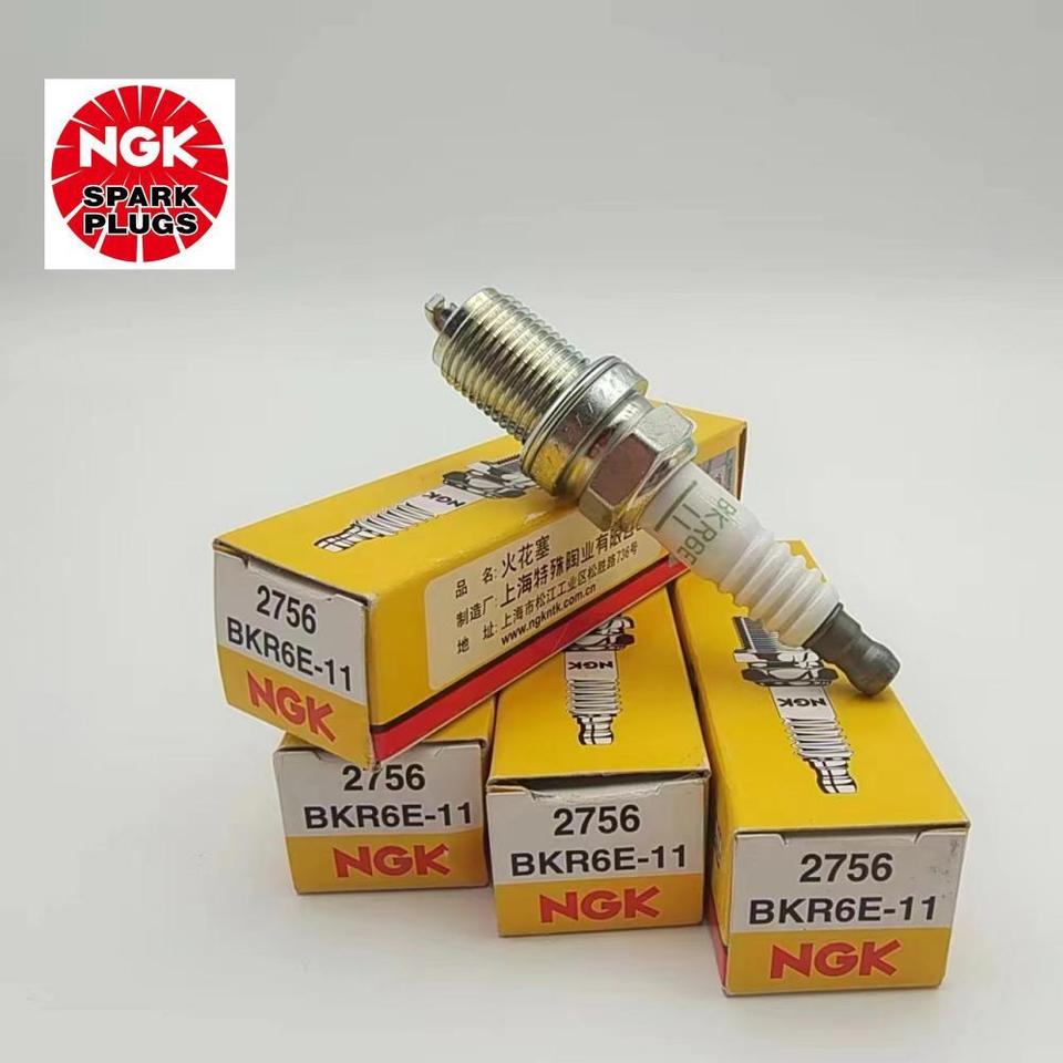 4Pcs NGK New Spark Plug BKR6E-11 2756 For HONDA KIA MAZDA