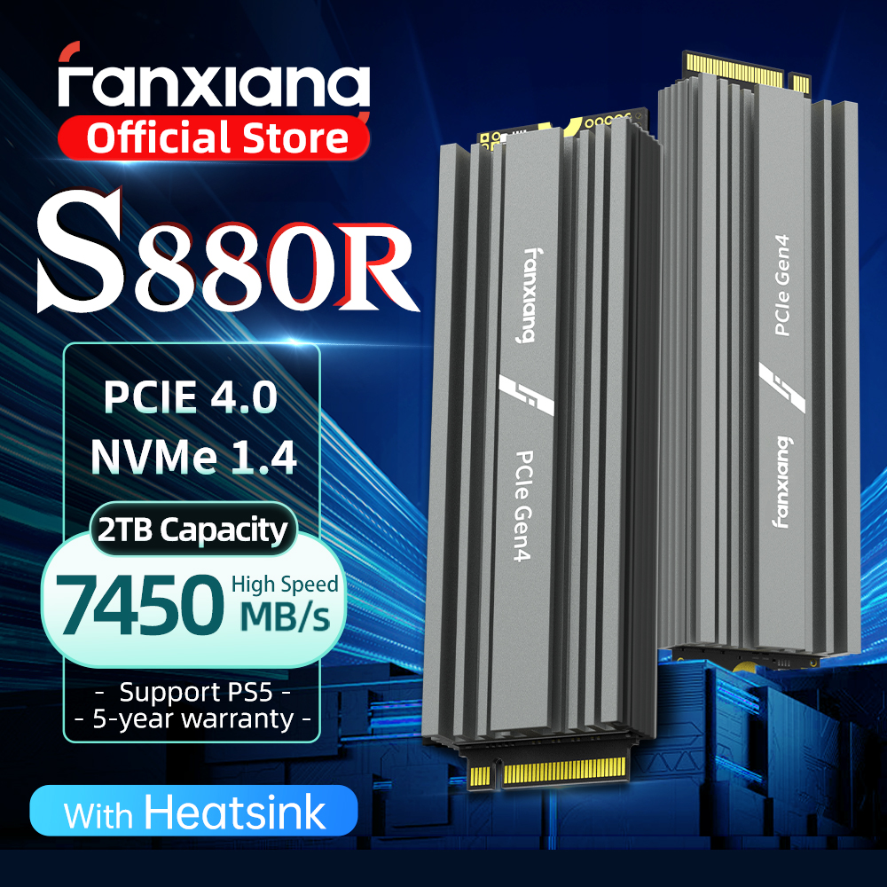 Fanxiang S880R 7450MB/s SSD NVMe M.2 2280 4TB 2TB 1TB Internal