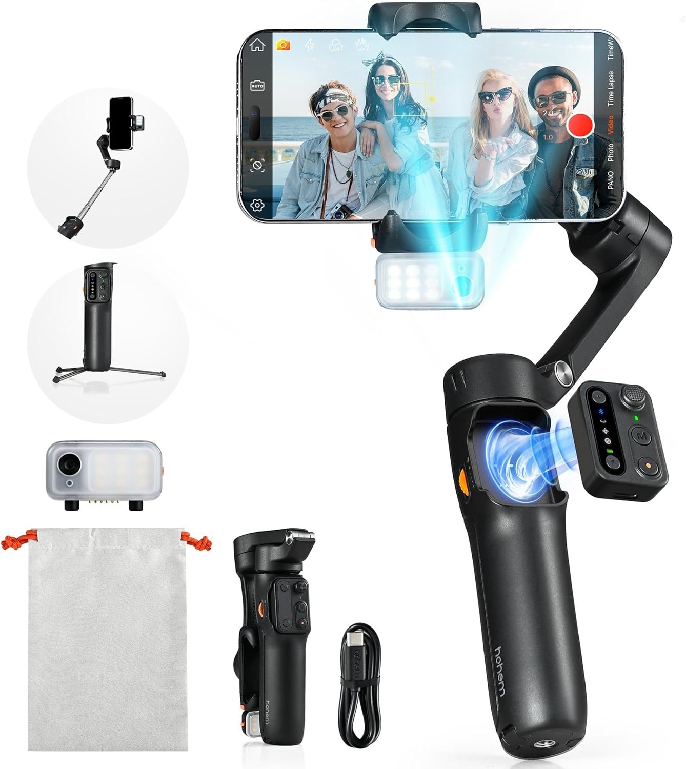 Hohem gimbal stabilizer iSteady V3 3-Axis AI Face Tracking Cell