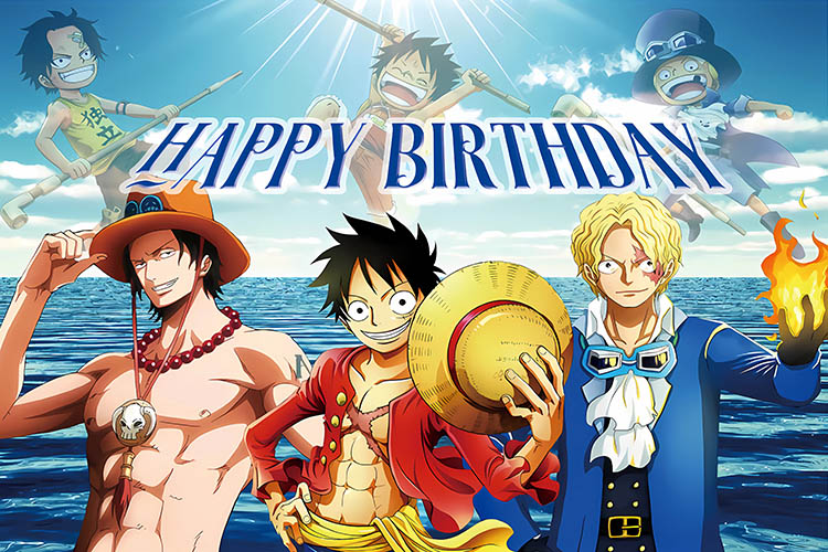 ルフィワンピースアニメ背景子供の誕生日パーティー海賊船写真撮影の