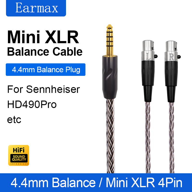 Earmax ゼンハイザー HD490 プロプラス交換可能な 4.4 ミリメートル