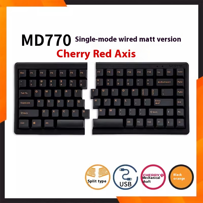 メカニカル分割キーボードMistel-Md770,Bluetooth,2モード,ワイヤード