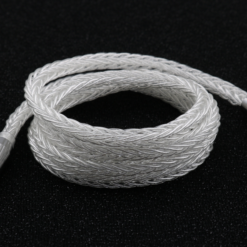 XINHS G18 8 Core Pure Silver Earphone Upgrade Cable Balanced Wire