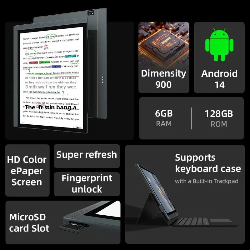 Bigme B1051C 電子リーダー、10.3 インチ e-ink 電子ブック リーダー