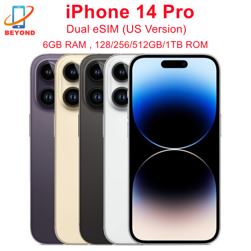 Apple iPhone 14 Pro Dual eSIM 128/256/512G/1TB ROM 6GB RAM 6.1