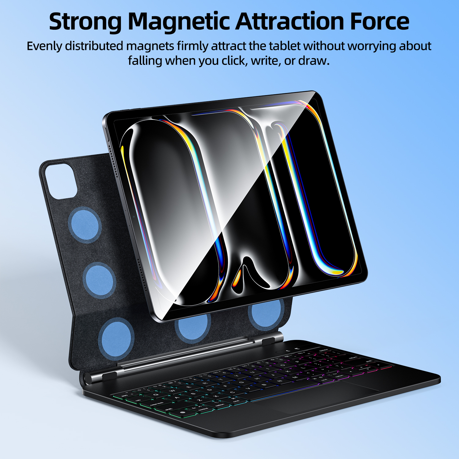 Goojodoq-iPad Pro 11 m4,Air 4/5/6,Bluetooth 5,マルチタッチトラック