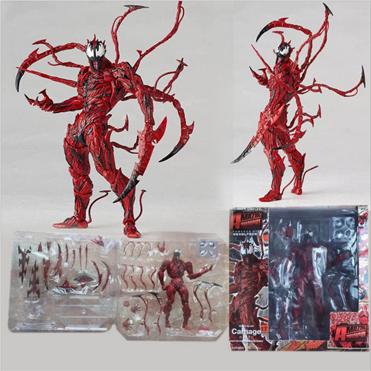 16cm Amazing Yamaguchi Revoltech Carnage Action Figure Venom