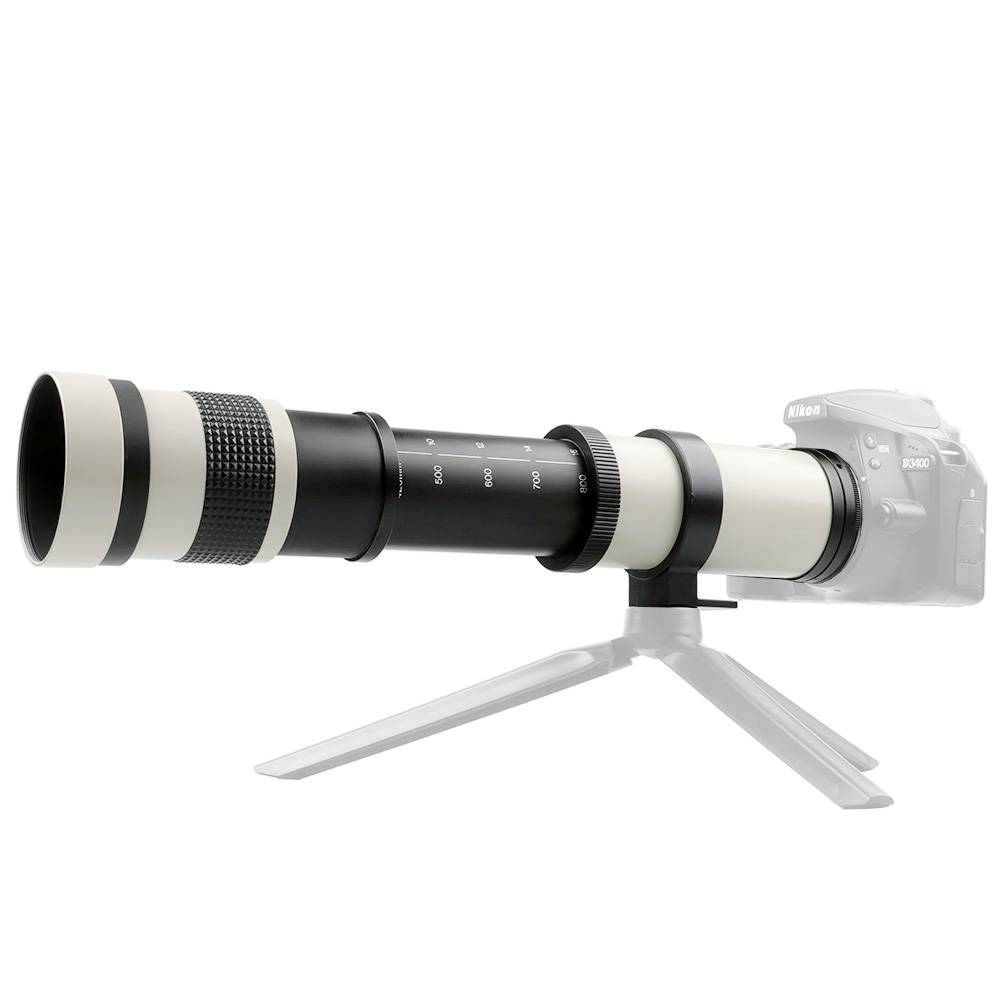 Lightdow 420-800mm f/8.3 Manual Zoom Super Telephoto Lens + T