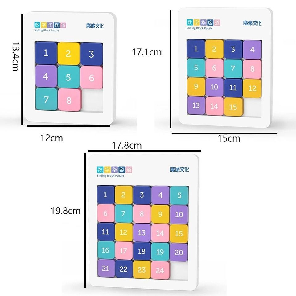 Moyu-子供用スライドブロックパズル、教育玩具、磁気番号、3x3、4x4