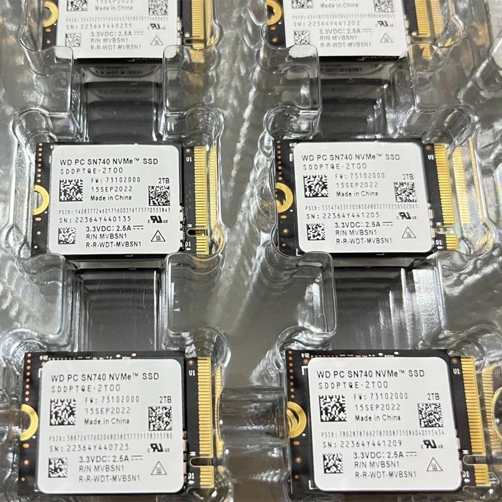 新しい WD SN740 2TB 1TB 512GB 256GB M.2 NVMe 2230 PCIe4.0x4 SSD